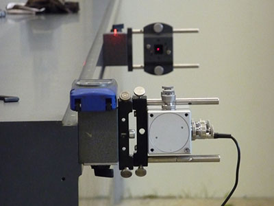 Geradheitsmessung am Maschinenbett