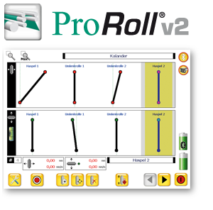 Ausrichtungssoftware fr Walzenparallelitt, Laser, Protokokollierung, PC