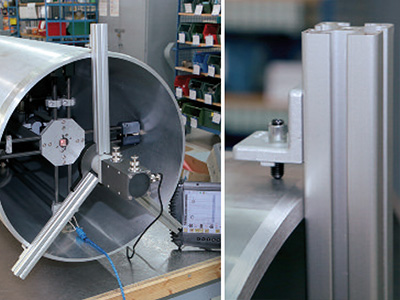 Halterung f&uuml;r die Laserquelle